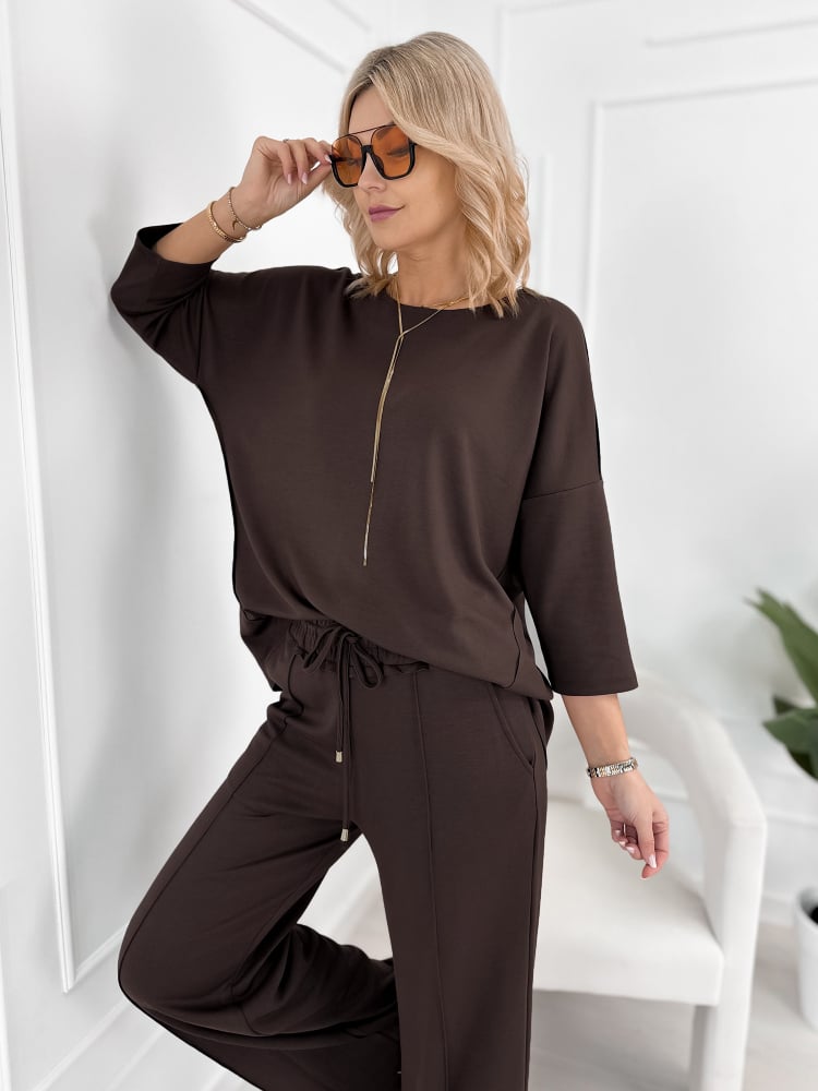 KOMPLET VEJER BRĄZOWY