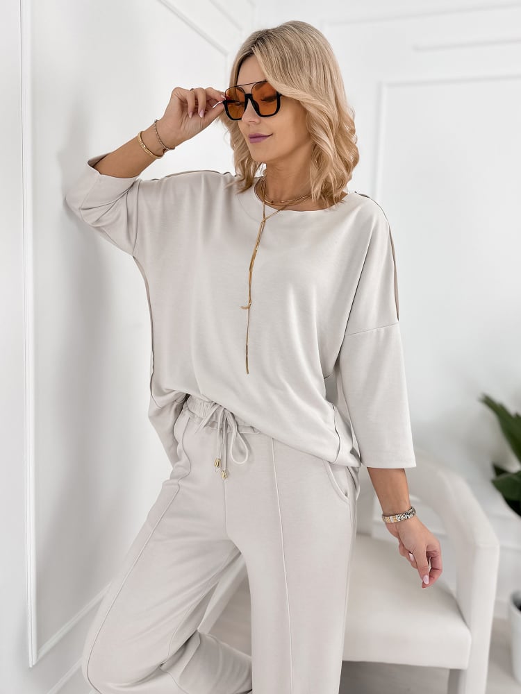 KOMPLET VEJER BEŻOWY