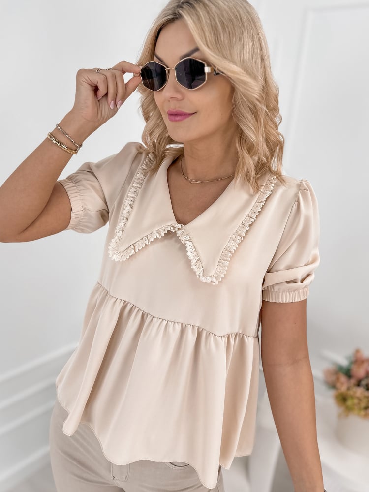 BLUZKA CARDINI BEŻOWA