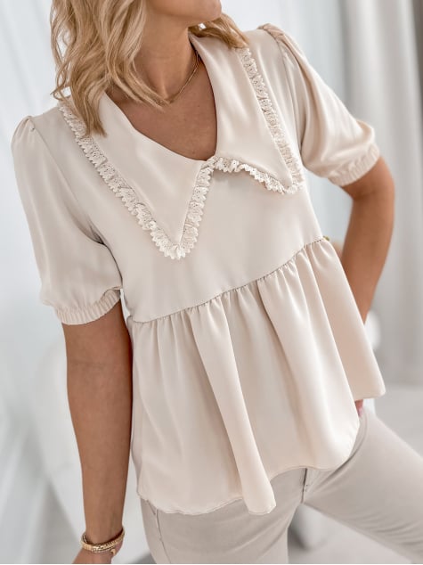 BLUZKA CARDINI BEŻOWA