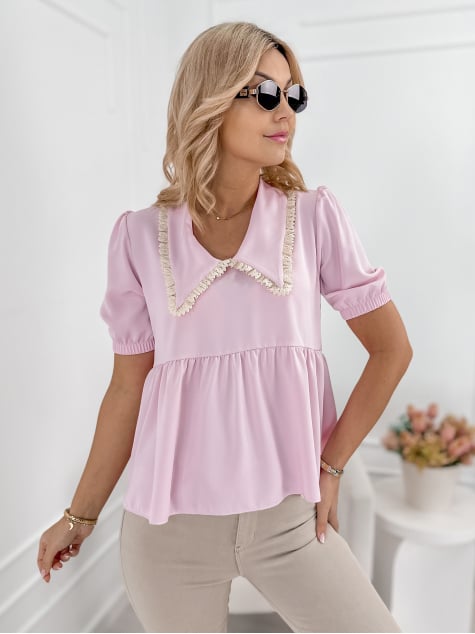 BLUZKA CARDINI PUDROWY RÓŻ