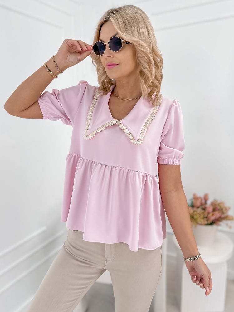 BLUZKA CARDINI PUDROWY RÓŻ