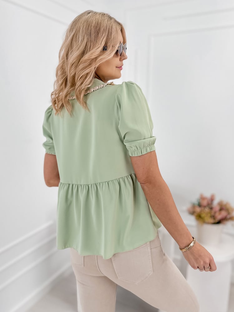 BLUZKA CARDINI PISTACJOWA