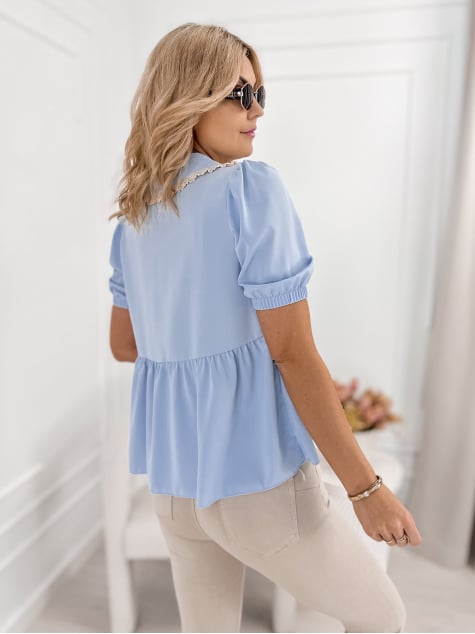 BLUZKA CARDINI BŁĘKITNA