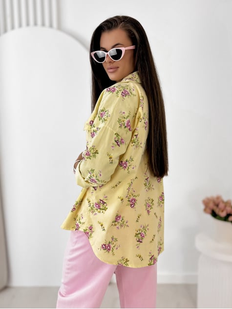KOSZULA SZTRUKSOWA GARDINI ŻÓŁTA