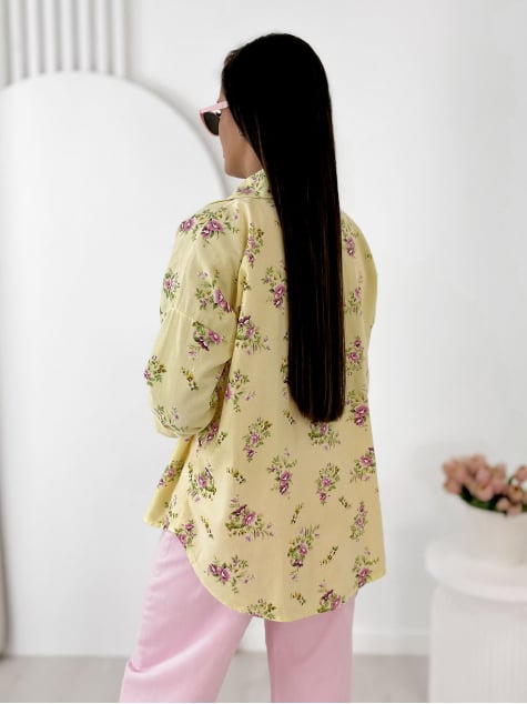 KOSZULA SZTRUKSOWA GARDINI ŻÓŁTA