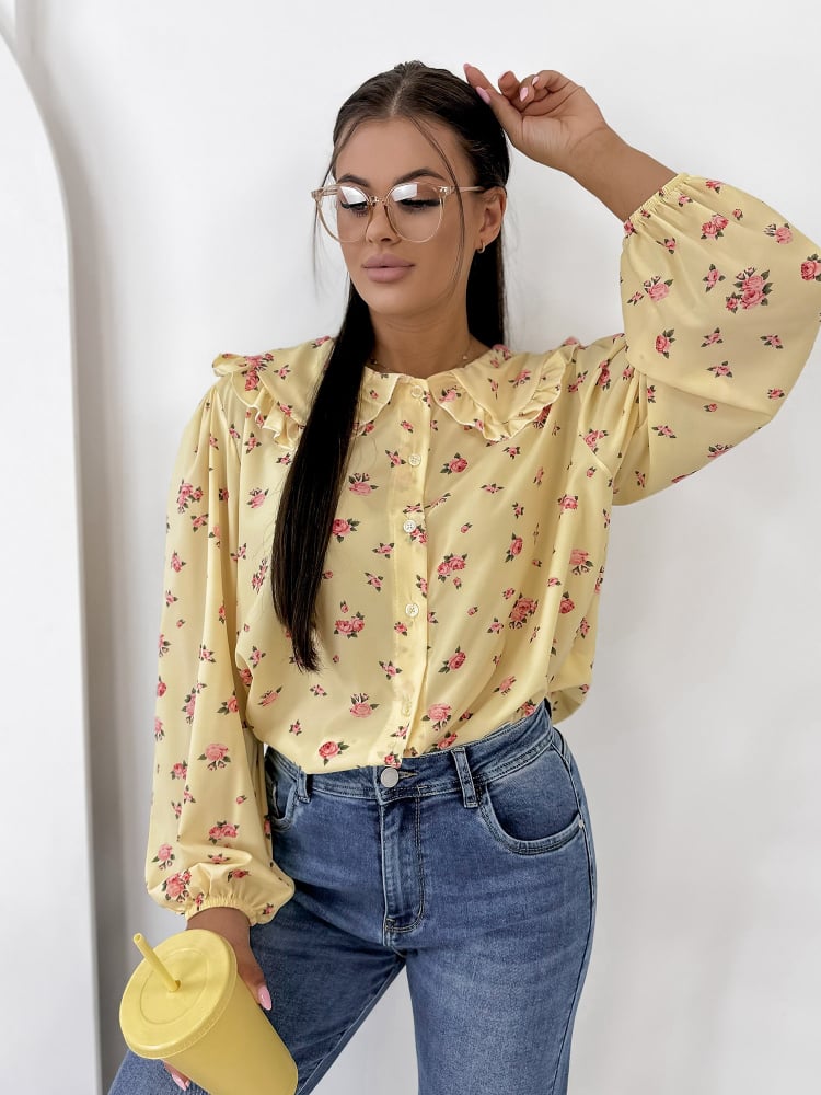 KOSZULA GIVERNY ŻÓŁTA