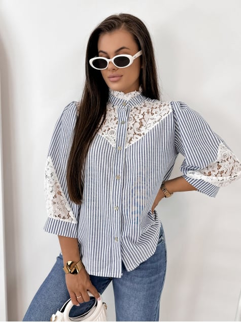 KOSZULA GOVIN NIEBIESKA