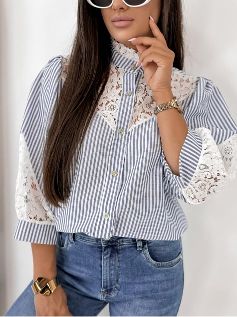 KOSZULA GOVIN NIEBIESKA