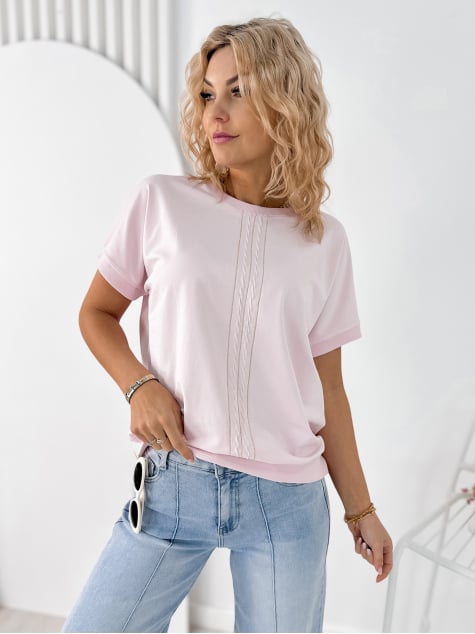 BLUZKA TIVOLI PUDROWY RÓŻ