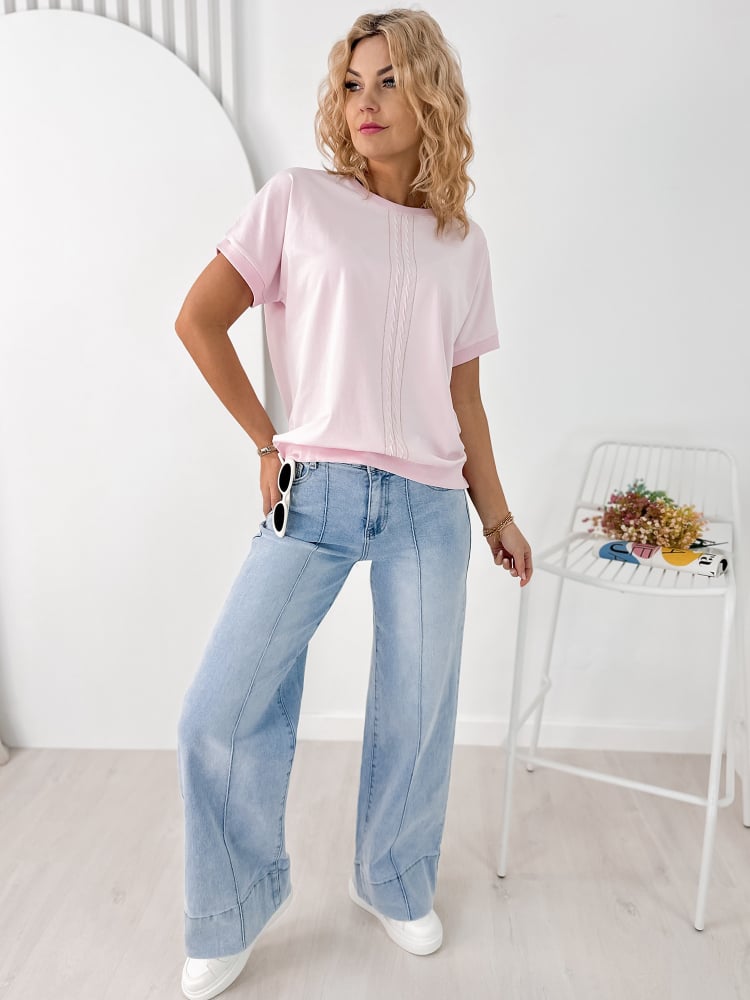 BLUZKA TIVOLI PUDROWY RÓŻ