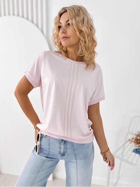 BLUZKA TIVOLI PUDROWY RÓŻ