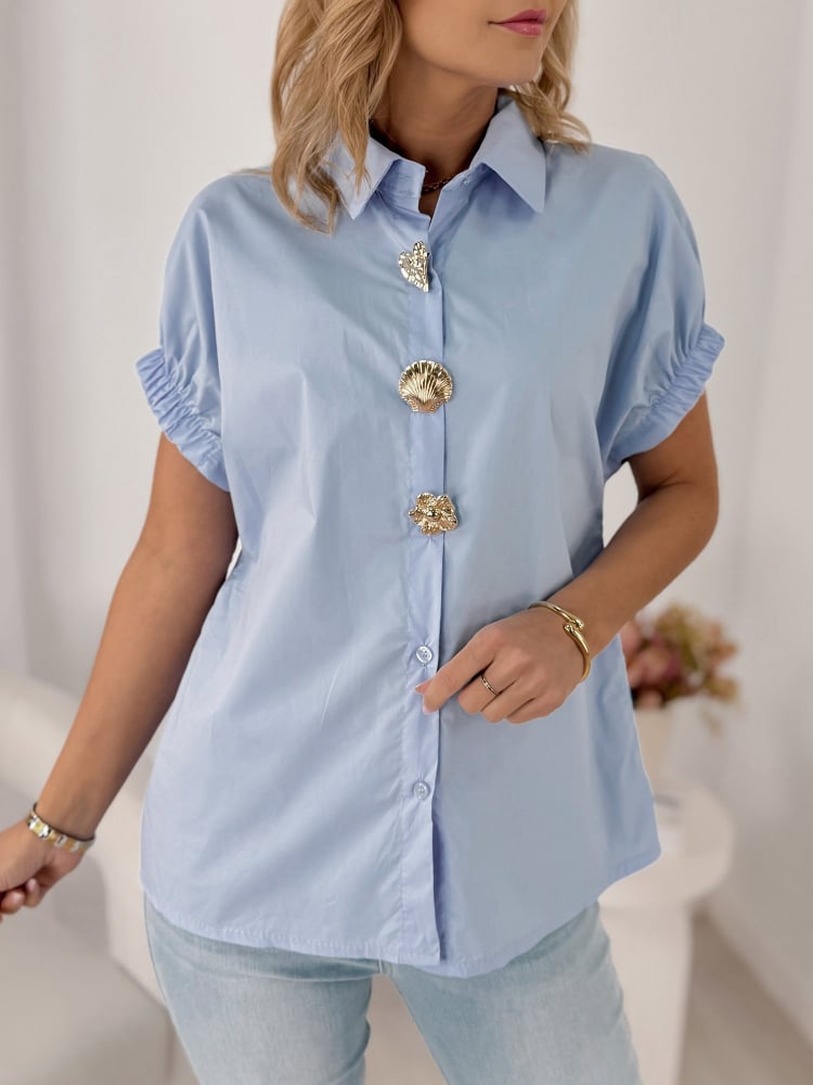 KOSZULA CUSTO NIEBIESKA