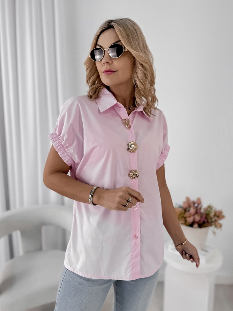 KOSZULA CUSTO PUDROWY RÓŻ