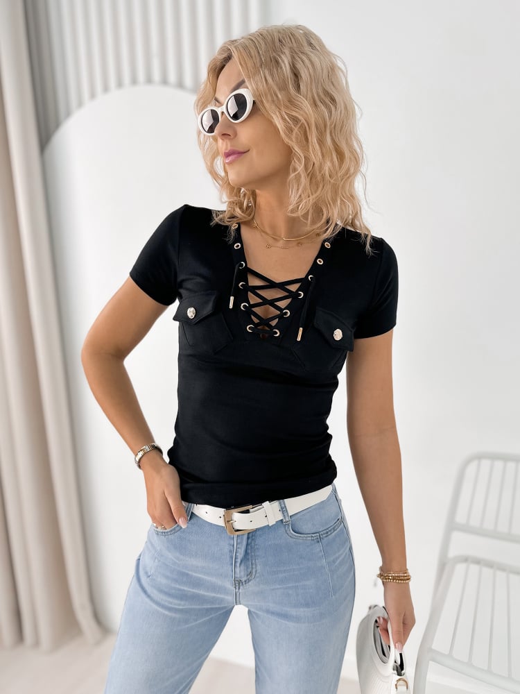 BLUZKA SOMERTON CZARNA