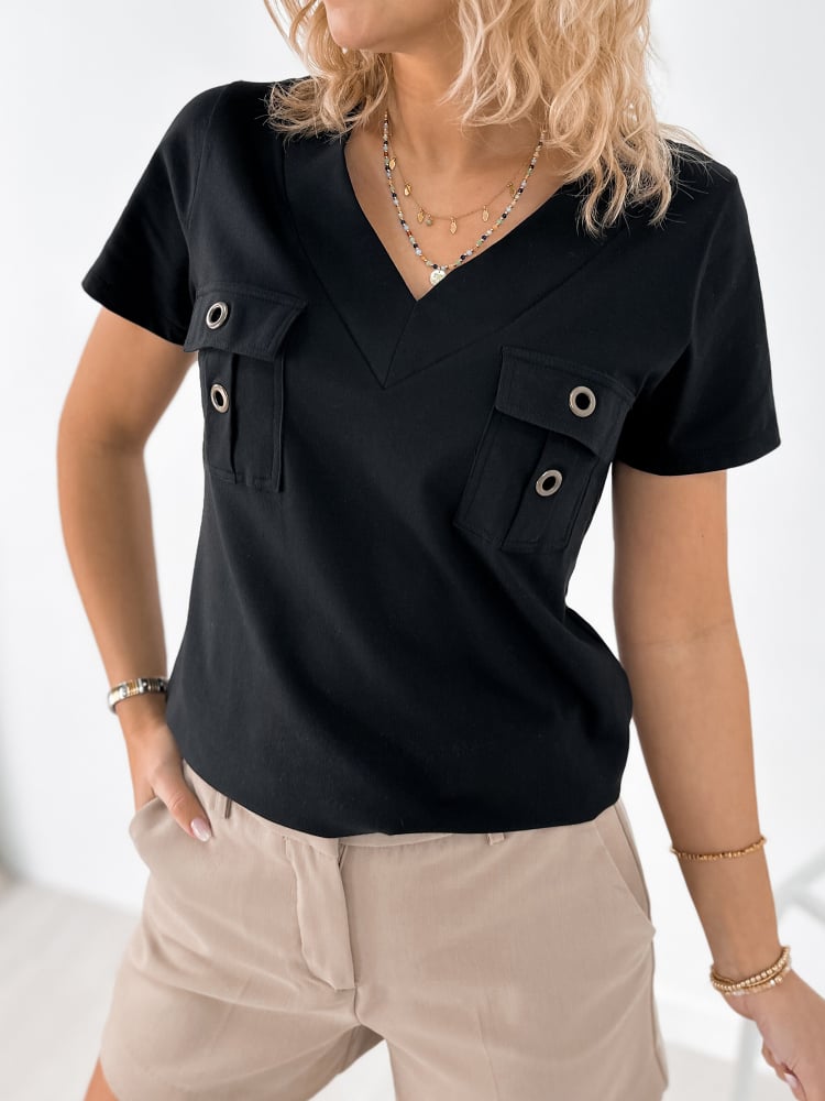 BLUZKA LANGLEY CZARNA