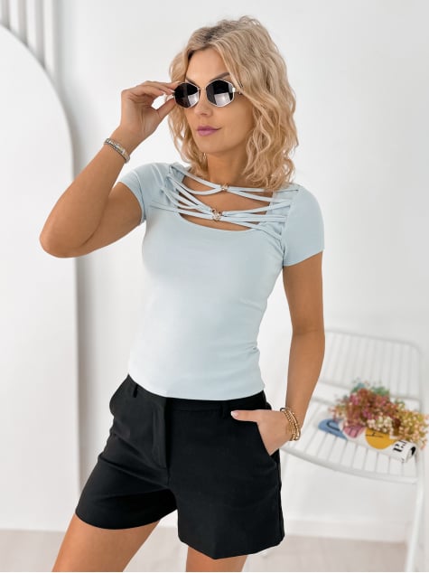 BLUZKA TRIANA BŁĘKITNA