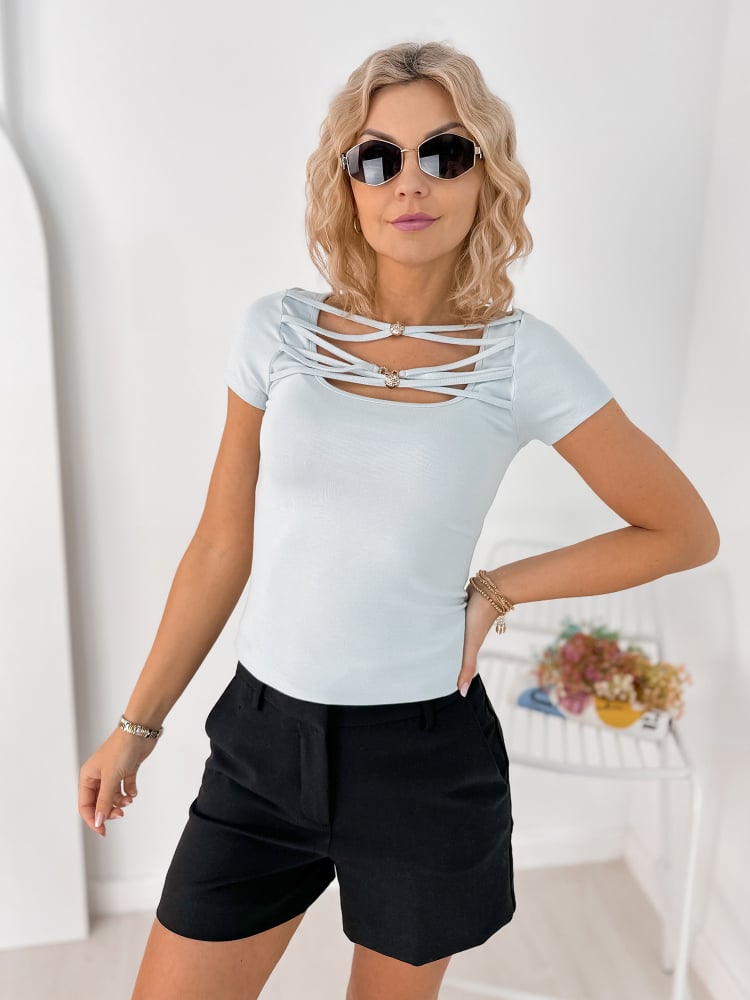 BLUZKA TRIANA BŁĘKITNA