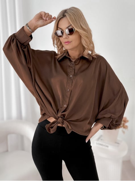 KOSZULA BRISTOL CIEMNOBRĄZOWA