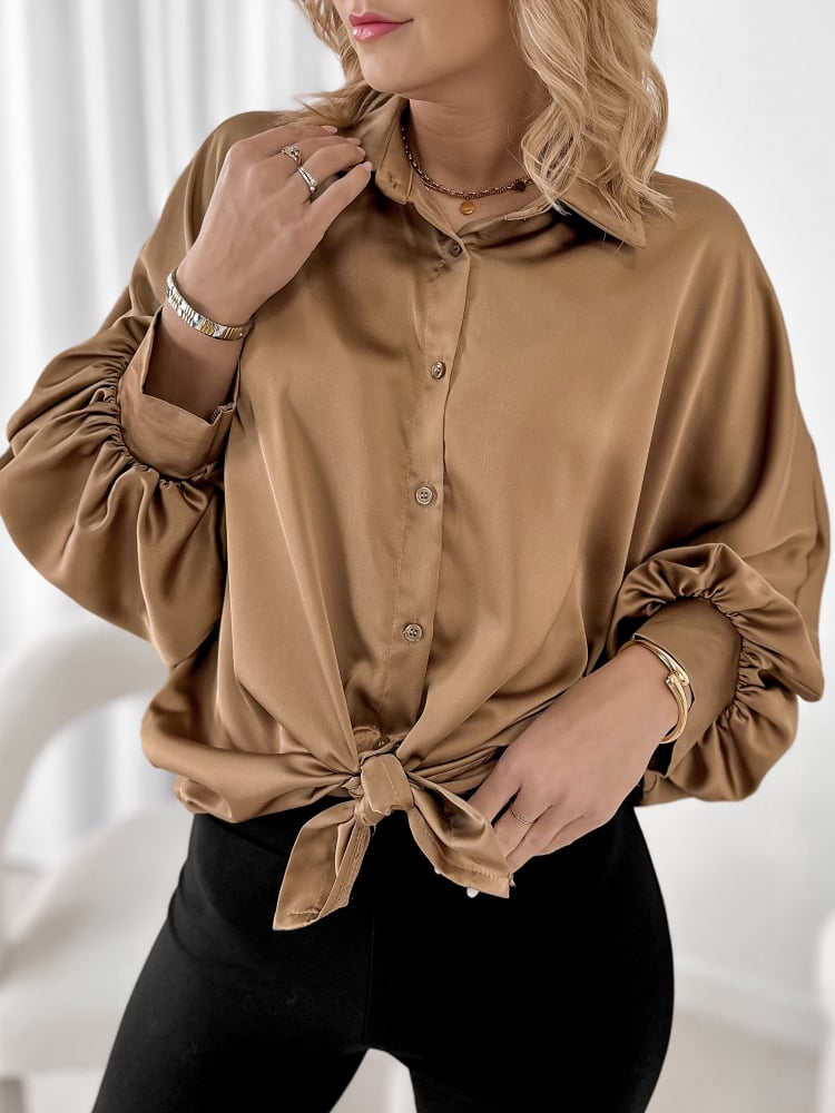 KOSZULA BRISTOL CIEMNOBEŻOWA