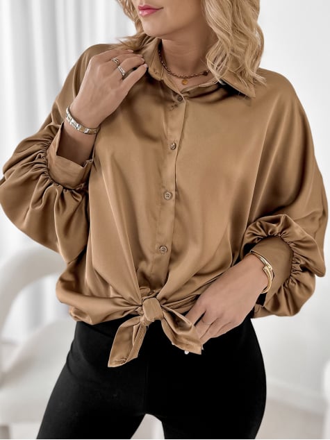 KOSZULA BRISTOL CIEMNOBEŻOWA