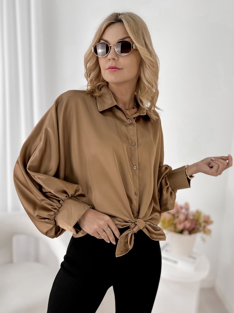 KOSZULA BRISTOL CIEMNOBEŻOWA