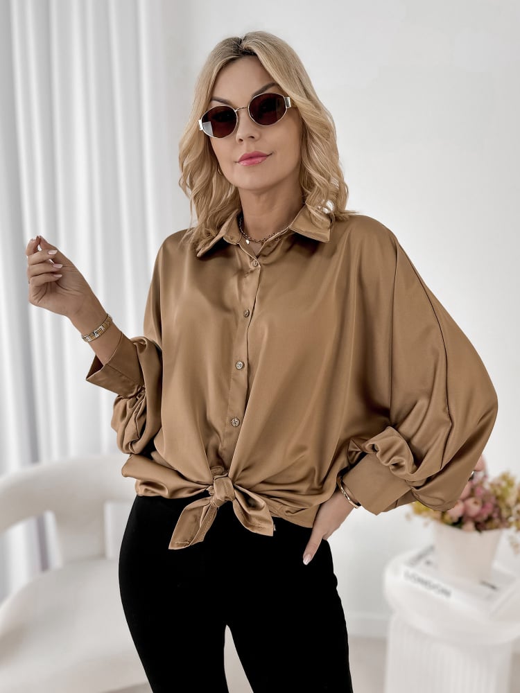 KOSZULA BRISTOL CIEMNOBEŻOWA