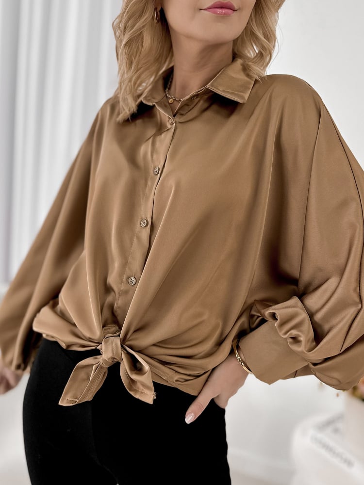 KOSZULA BRISTOL CIEMNOBEŻOWA