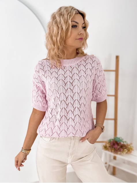 SWETER VESPUCI PUDROWY RÓŻ