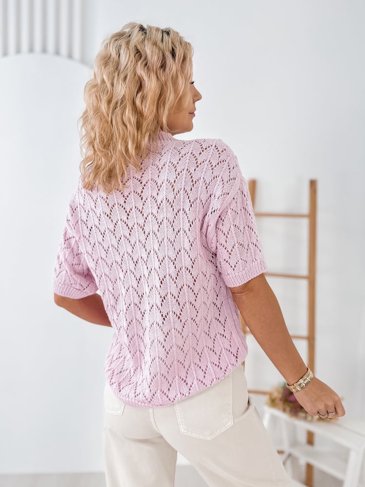 SWETER VESPUCI PUDROWY RÓŻ