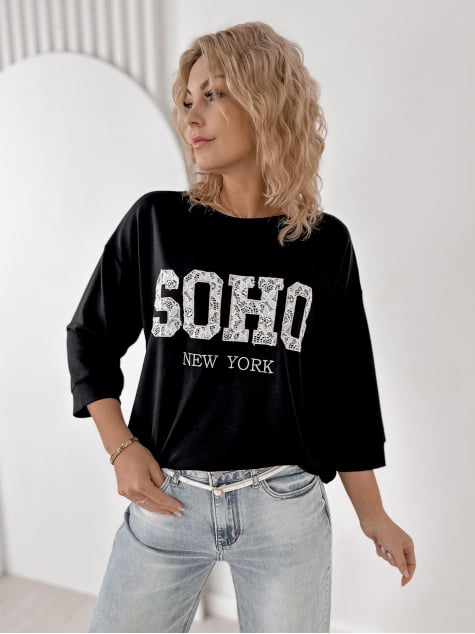 BLUZKA ALCAZAR CZARNA