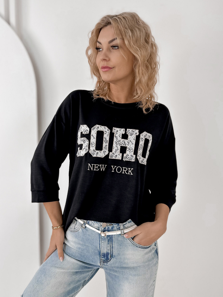 BLUZKA ALCAZAR CZARNA