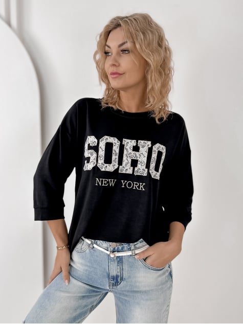 BLUZKA ALCAZAR CZARNA