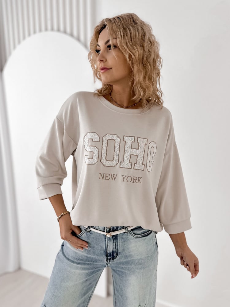 BLUZKA ALCAZAR BEŻOWA