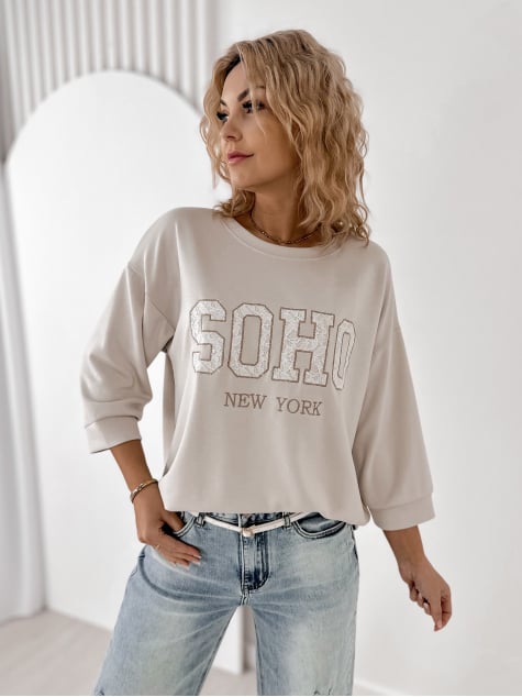 BLUZKA ALCAZAR BEŻOWA