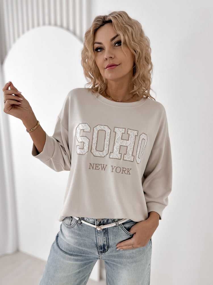 BLUZKA ALCAZAR BEŻOWA