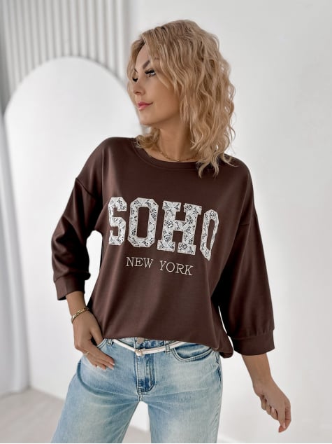 BLUZKA ALCAZAR BRĄZOWA