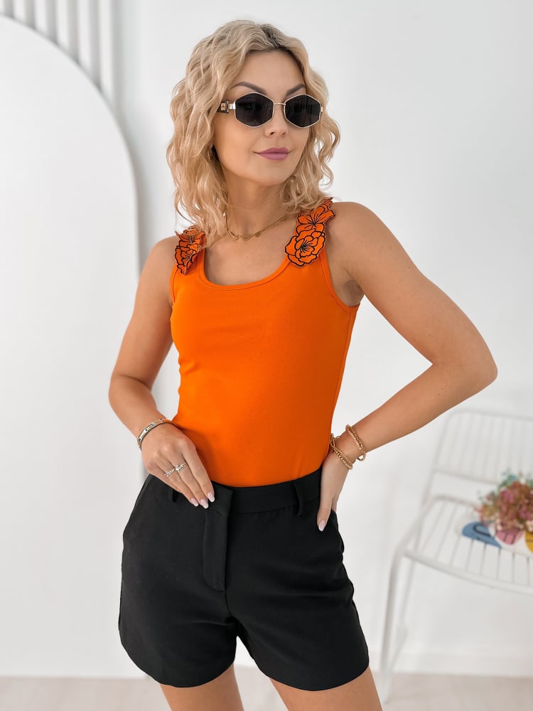 BLUZKA PAVONE POMARAŃCZOWA