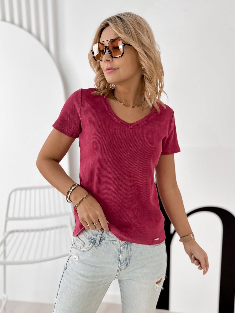 BLUZKA TALOS MALINOWA