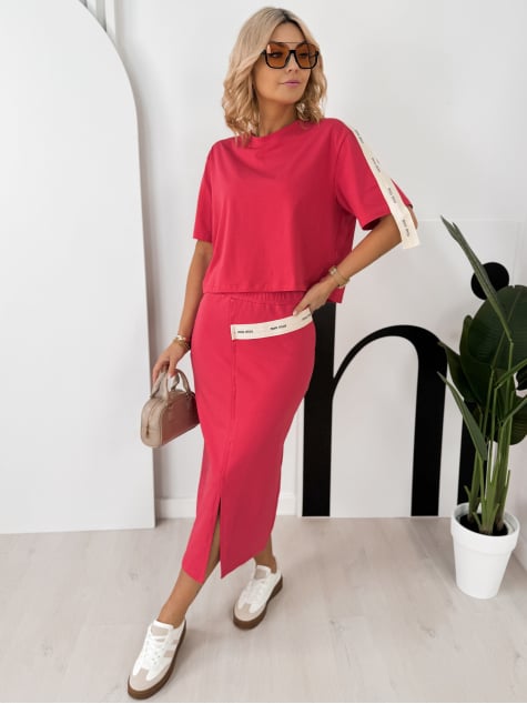 KOMPLET ROSWEL MALINOWY