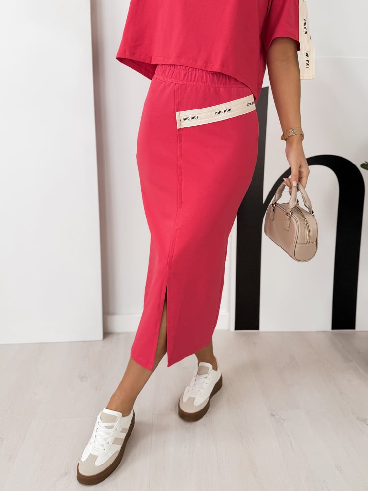 KOMPLET ROSWEL MALINOWY