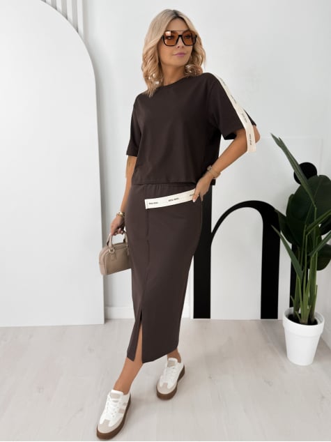 KOMPLET ROSWEL BRĄZOWY