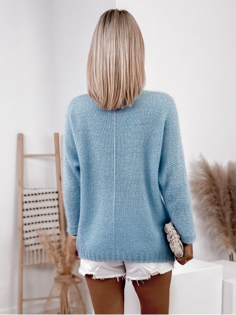 SWETER MARGARET BŁEKITNY