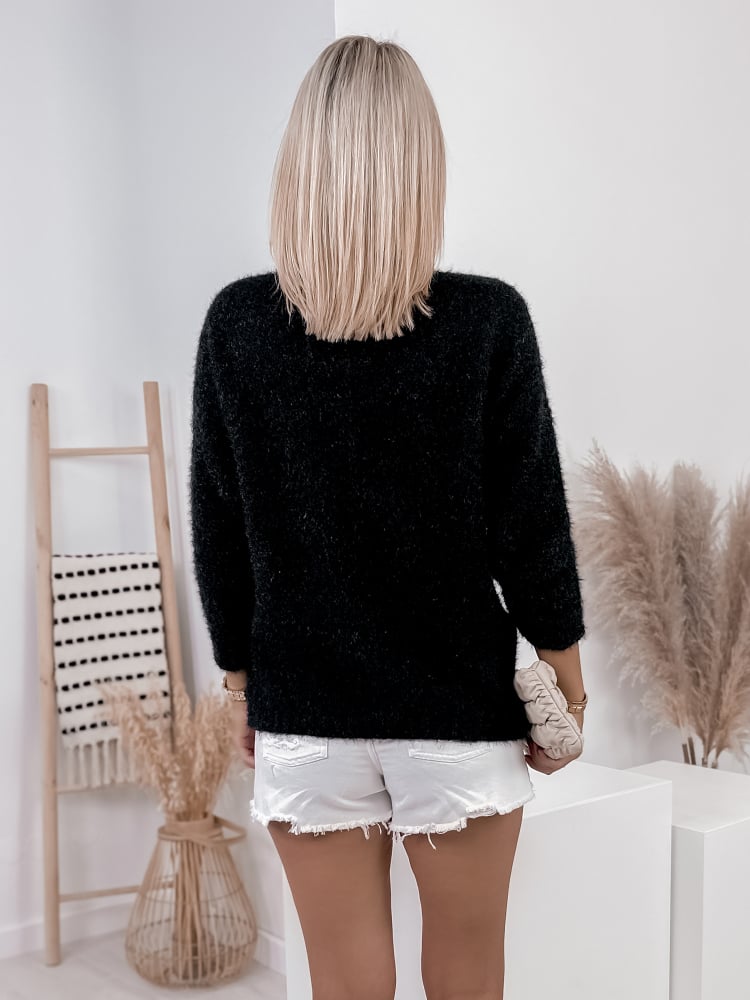 SWETER MARGARET CZARNY