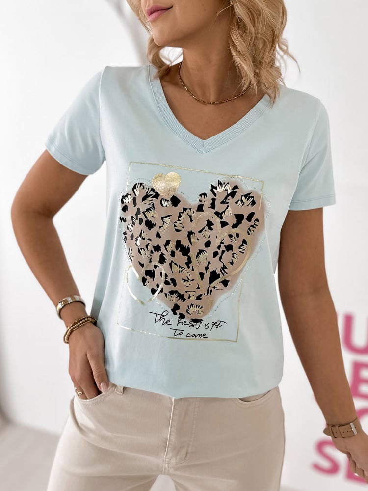 BLUZKA CASPER BŁĘKITNA