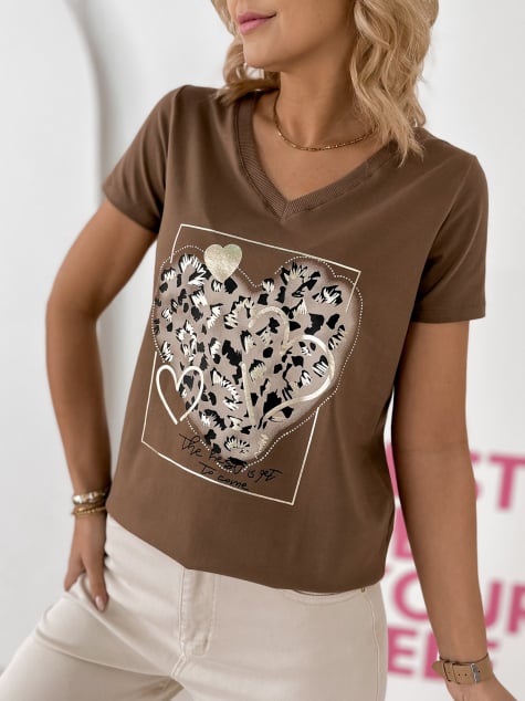 BLUZKA CASPER BRĄZOWA