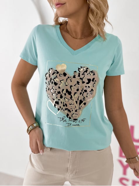 BLUZKA CASPER MIĘTOWA