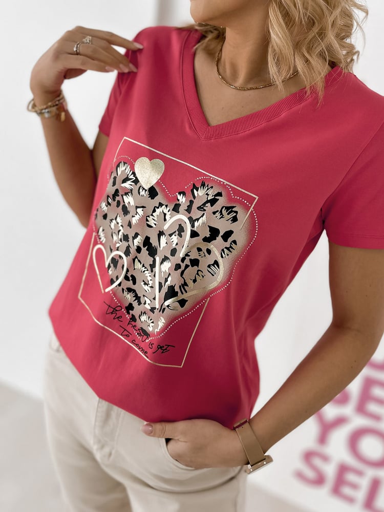 BLUZKA CASPER MALINOWA