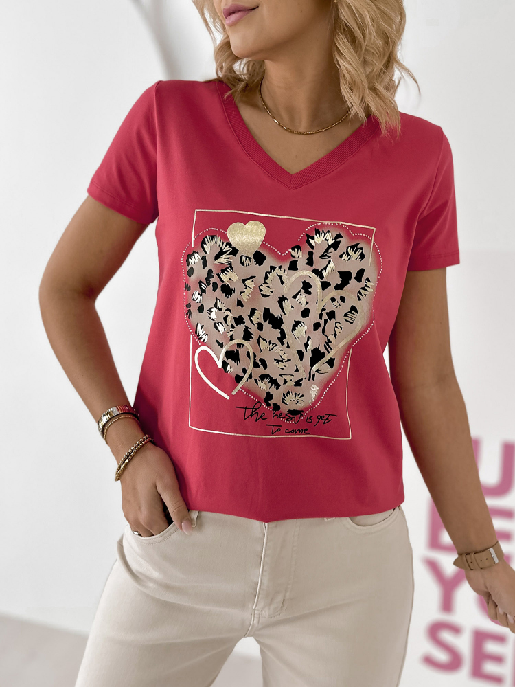 BLUZKA CASPER MALINOWA