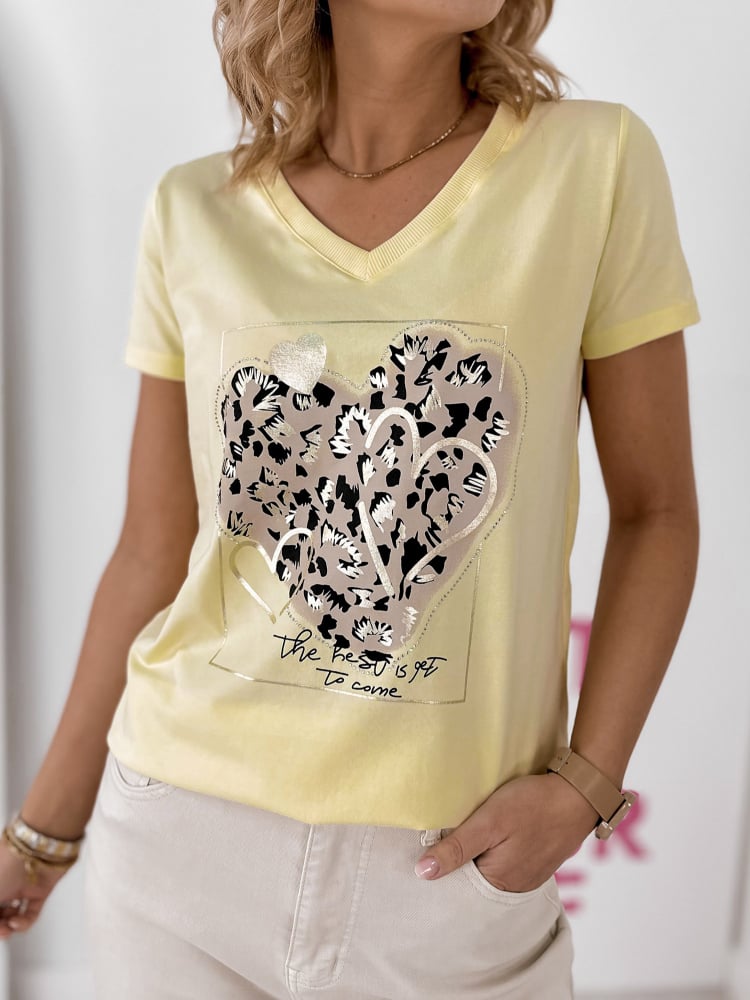 BLUZKA CASPER ŻÓŁTA